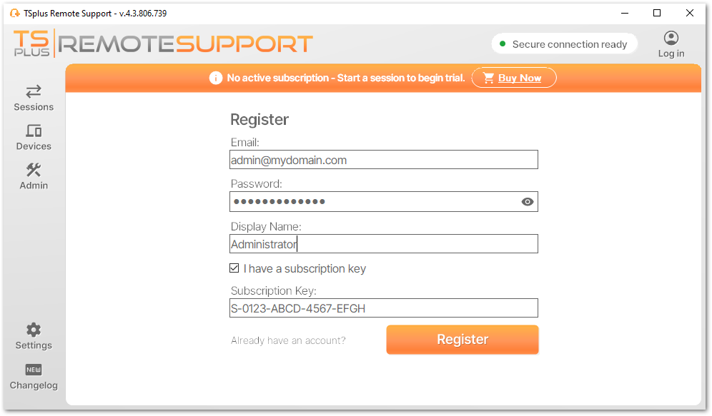 Expert Licensing Tab