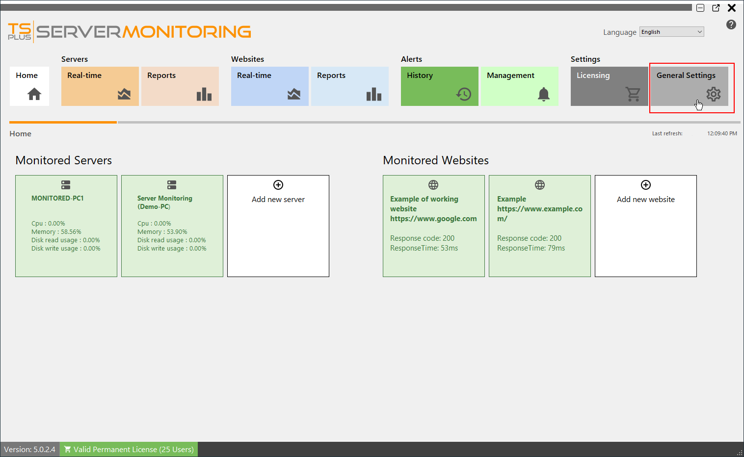 Settings Screenshot 1